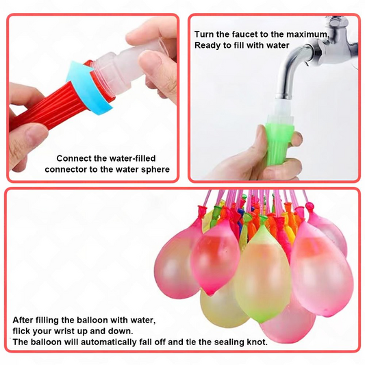 111pcs Holi Water Balloons – Easy Fill, Self-Sealing & Biodegradable!