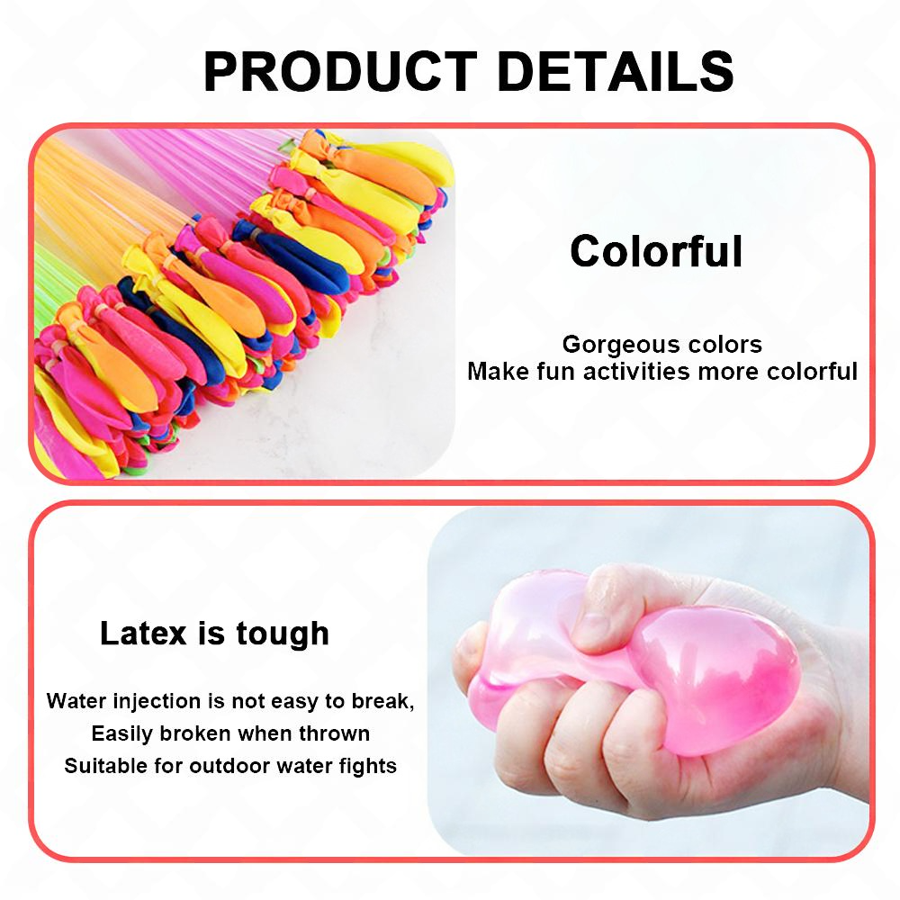 111pcs Holi Water Balloons – Easy Fill, Self-Sealing & Biodegradable!